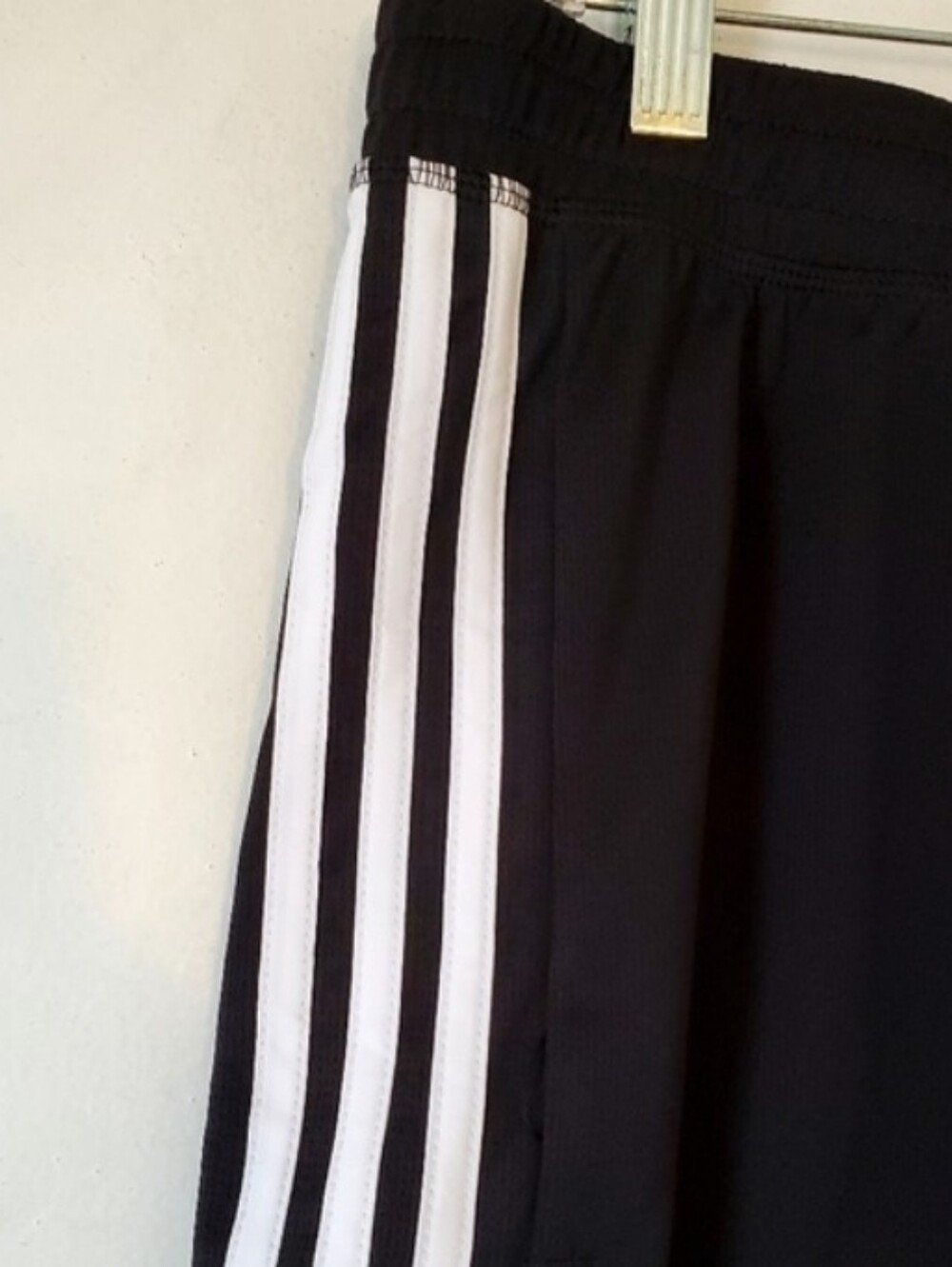 New Adidas Aeroready Striped Black Shorts Athleisure Track Women Size XL NWT - Picture 3 of 8